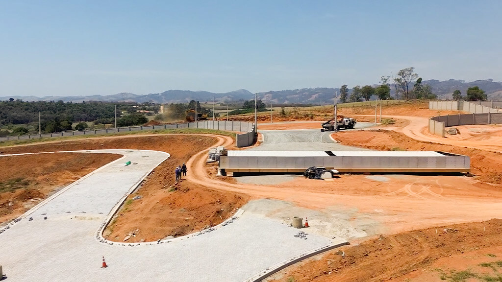 Instalação de blocos ruas internas