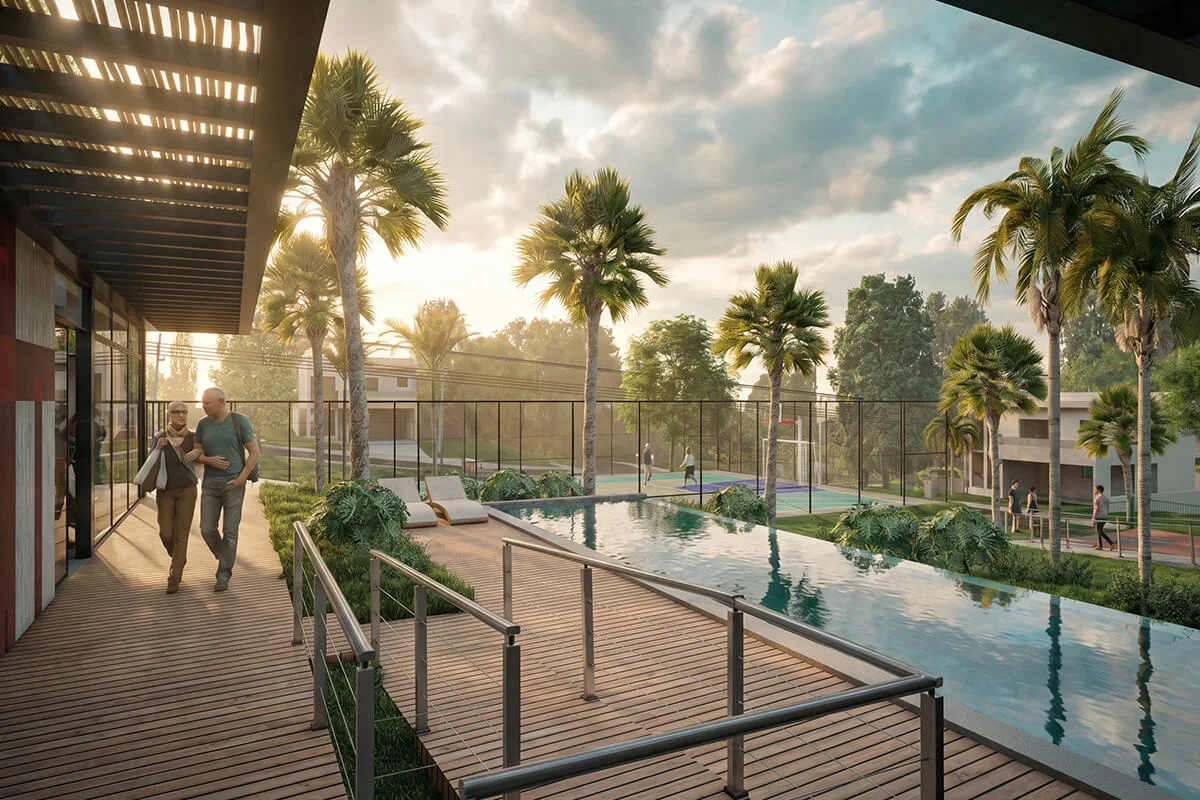 petra condominios piscina